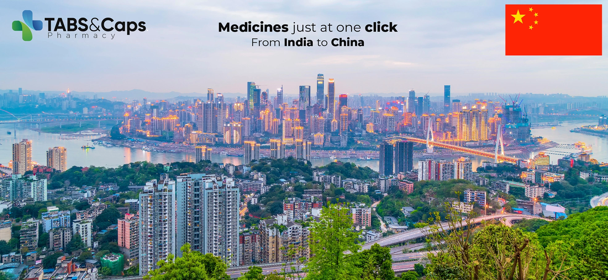 Tabsncaps medicine delivery to China